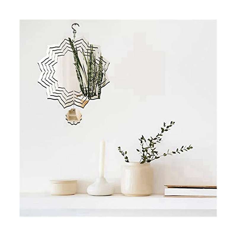 4pcs 10inch Sublimation Wind Spinner Blank Sublimation Blanks Wind Sculpture Hanging Ornament for Y