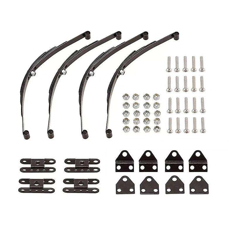 4pcs 1/10 Rock Crawler Hard Leaf Spring Suspension Stainless Steel Bar for F350 D90 Axial Truck