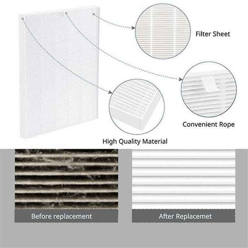 4pcs 116130 True Hepa Filter Replacement Filter H for 5500-2 Air Purifier Accessories