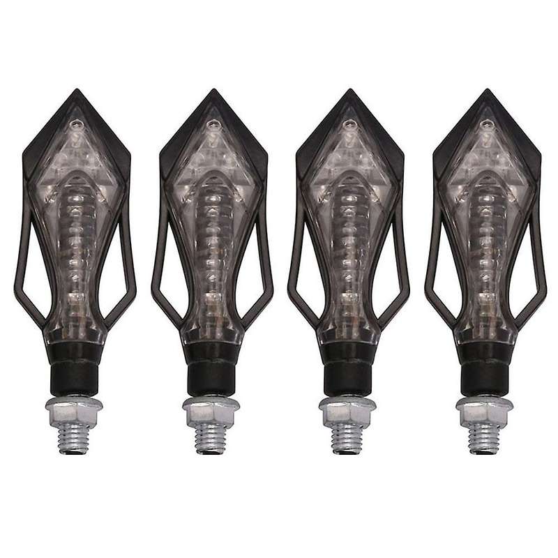 4PCS 12V Motorcycle Indicators Flowing Motorbike Turn Signal Lights Motorbike Indicators Turning Ind