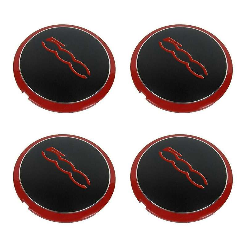 4Pcs 133Mm Hubcap for 500C 500L Wheel Centre Hub Caps Emblem Sticker 68078419AC 68078421AC 51884863