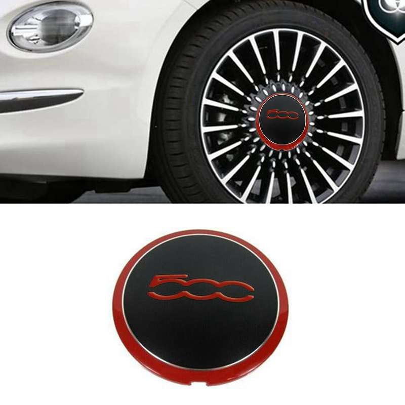 4Pcs 133Mm Hubcap for 500C 500L Wheel Centre Hub Caps Emblem Sticker 68078419AC 68078421AC 51884863