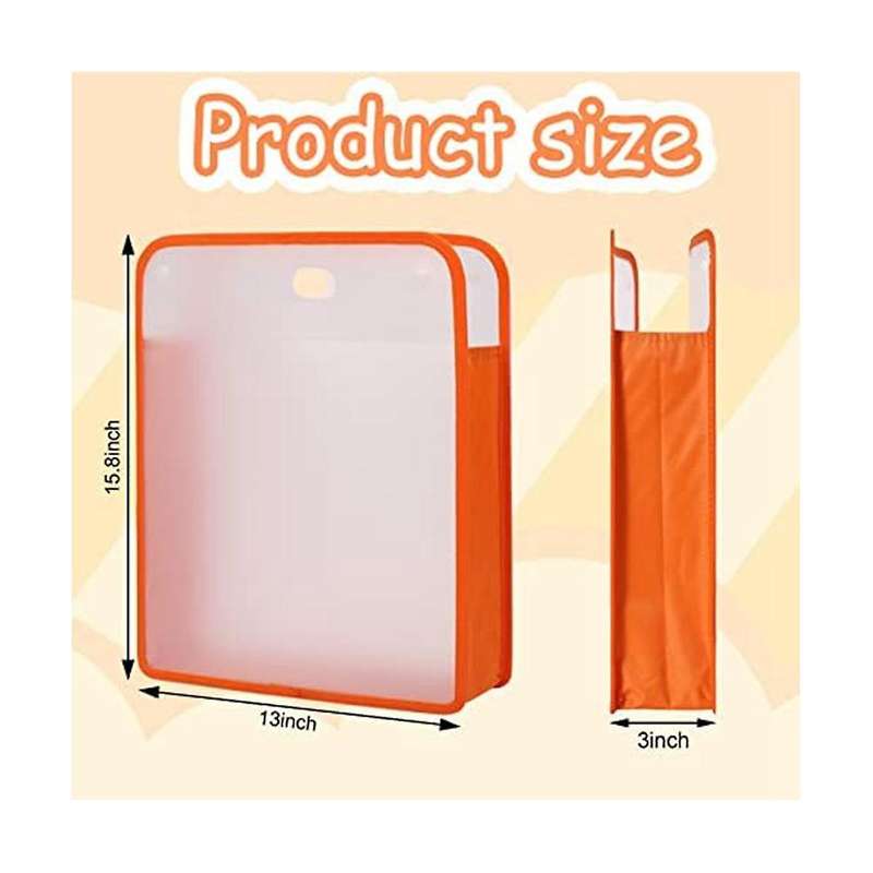 4pcs 15.8 X 13 X 3 Inches Scrapbook Paper Storage Organizer Box, Expandable Paper Folio12 X 12 Sheet