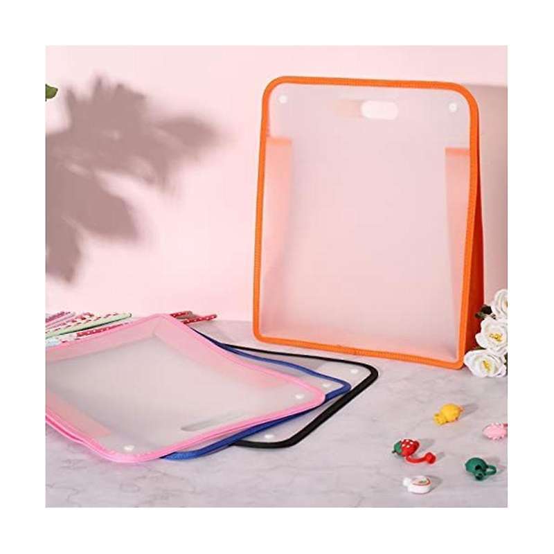 4pcs 15.8 X 13 X 3 Inches Scrapbook Paper Storage Organizer Box, Expandable Paper Folio12 X 12 Sheet