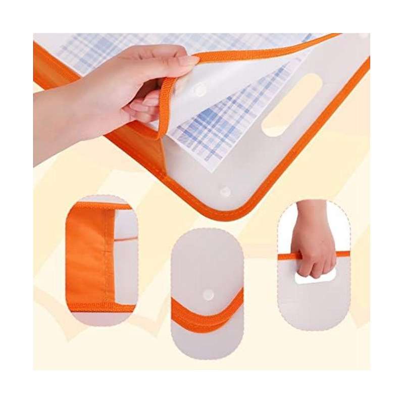 4pcs 15.8 X 13 X 3 Inches Scrapbook Paper Storage Organizer Box, Expandable Paper Folio12 X 12 Sheet