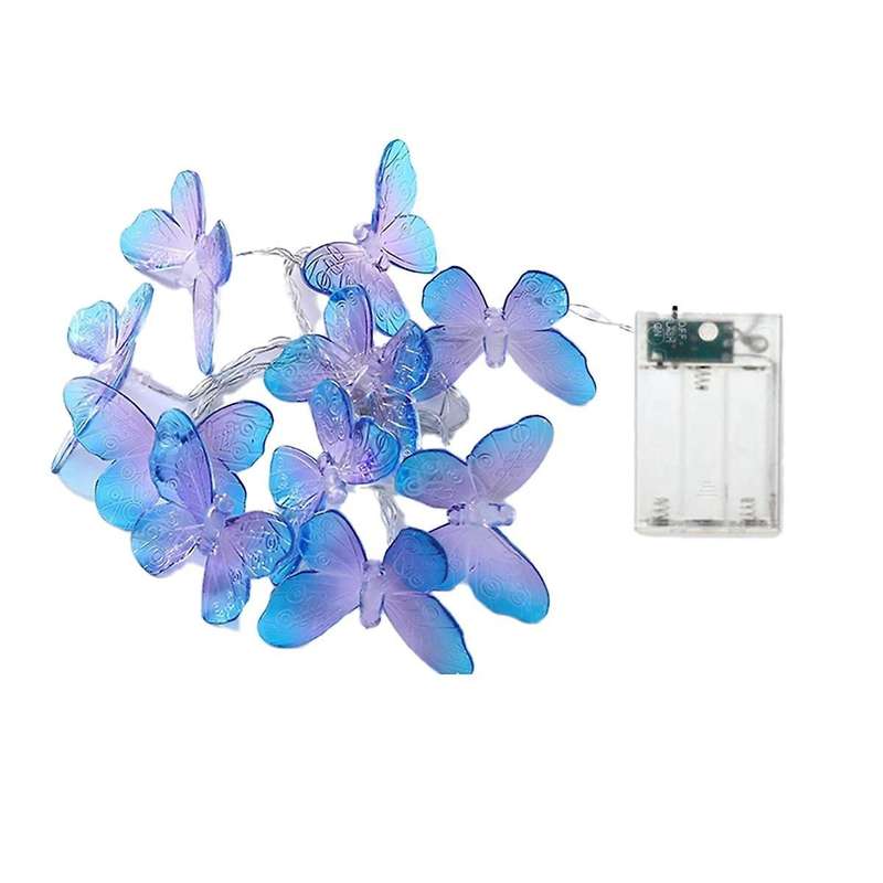 4pcs 1m 10led Butterfly Fairy Light Strings Garland Girls Butterfly Brithday Party Wedding Home Kids