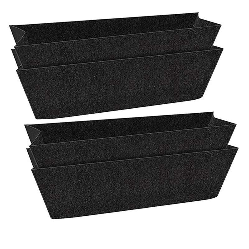 4Pcs 36Inch Felt Replacement Coconut Liner for ,Fabric Liners for Hanging Baskets,Rectangle Planting