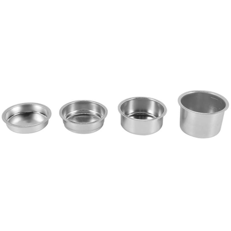 4PCS 51mm Coffee Filter Replacement Filter Basket for Coffee Bottomless Portafilter for Espresso Mac