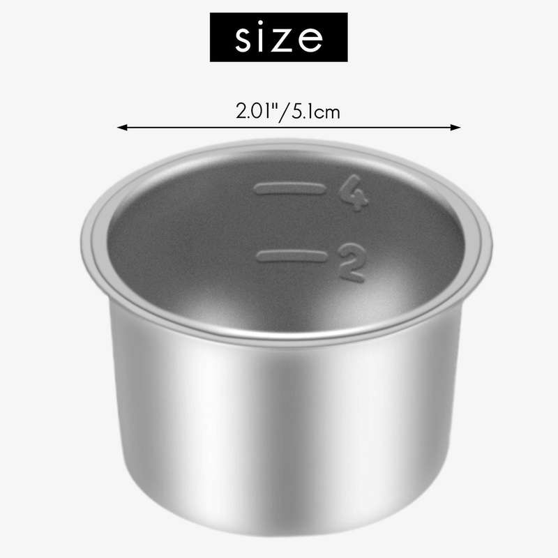 4PCS 51mm Coffee Filter Replacement Filter Basket for Coffee Bottomless Portafilter for Espresso Mac