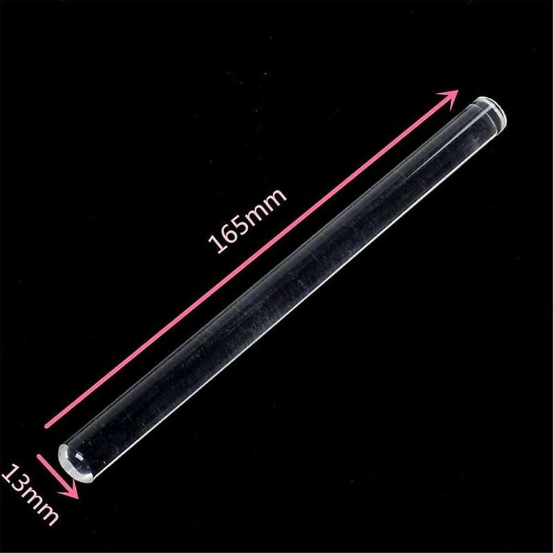4Pcs 6.5Inch Acrylic Rolling Pin Clear Clay Rolling Pins Fondant Rolling Pole Cake Noodle Baking Dec
