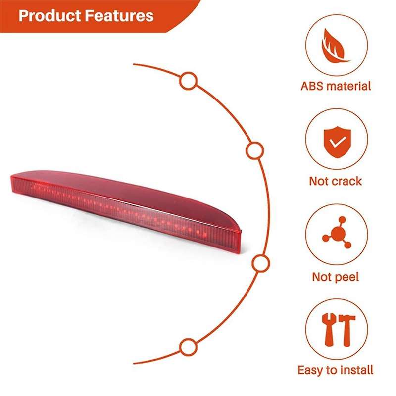 4pcs 7700410753 for II 1998-2005 Car High Level 3Rd Brake Light Stop Lamp