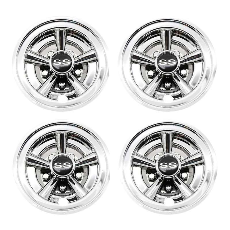 4Pcs 8Inch Golf Cart Wheel Covers, 5 Spoke Design Hub Cap for Golf Carts for Club Car