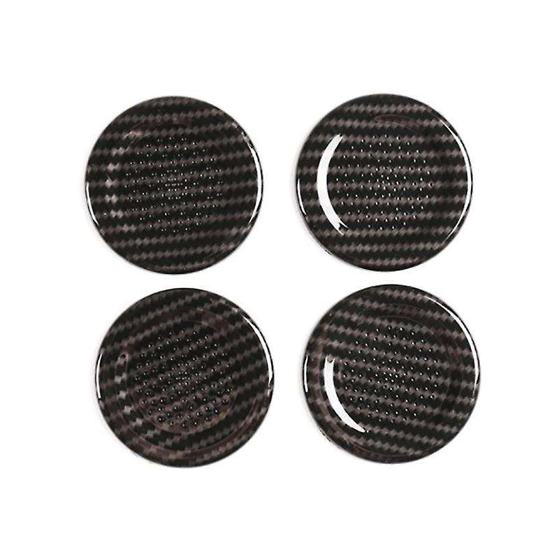 4PCS ABS Car Roof Microphone Cover Trim for Land 110 2020,Auto Accessories (Carbon Fiber Style)