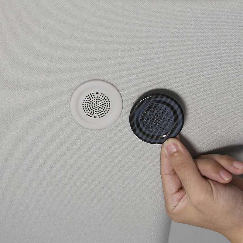 4PCS ABS Car Roof Microphone Cover Trim for Land 110 2020,Auto Accessories (Carbon Fiber Style)