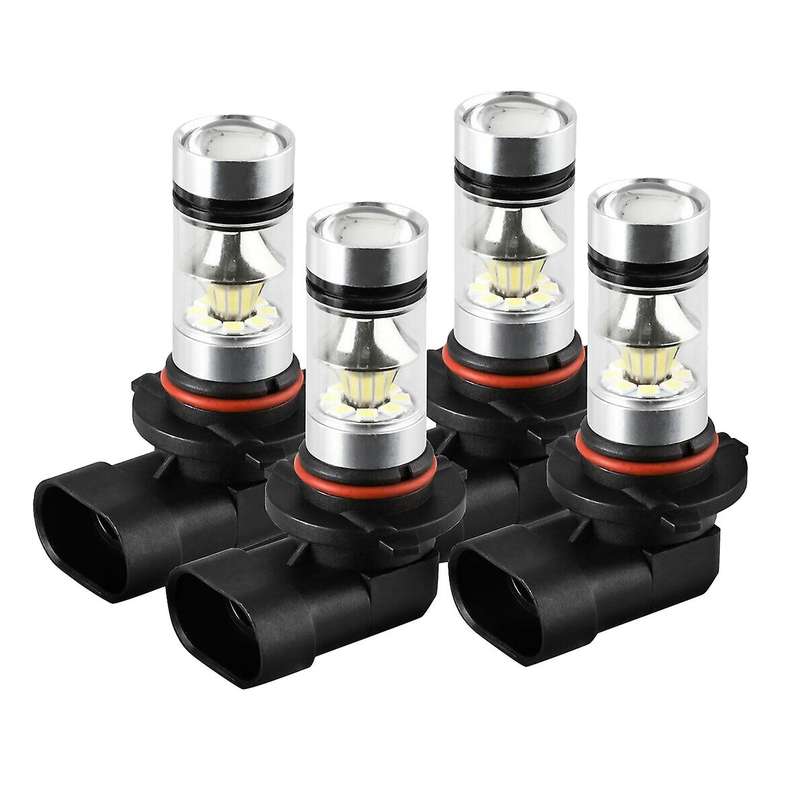4Pcs 9005 9006 Combo LED Headlight Kit Fog Lamps Bulbs White High Low Beam