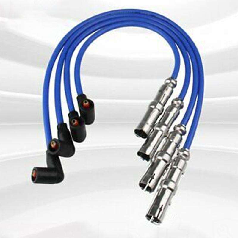 4PCS 8mm Car Spark Plug Wiring Harness Car Spark Plug Ignition Wire Set for Golf 2.0L 27588 2001-201