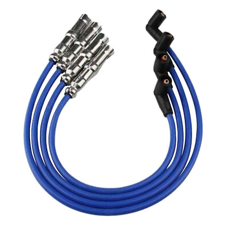 4PCS 8mm Car Spark Plug Wiring Harness Car Spark Plug Ignition Wire Set for Golf 2.0L 27588 2001-201
