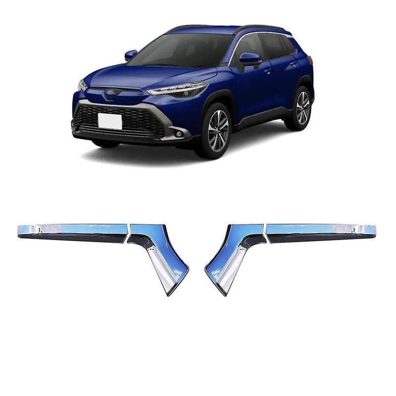 4Pcs ABS Chrome Side Rearview Mirror Strip Cover Trims Sticker for Corolla 2021 2022 RHD