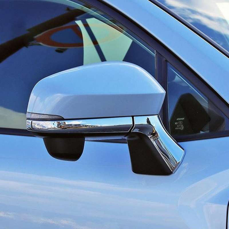 4Pcs ABS Chrome Side Rearview Mirror Strip Cover Trims Sticker for Corolla 2021 2022 RHD