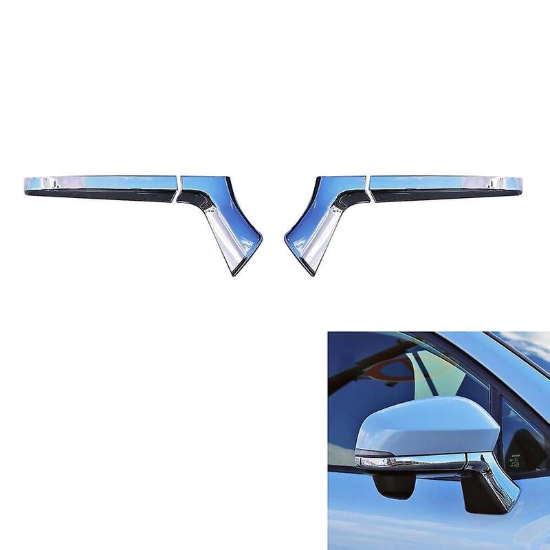 4Pcs ABS Chrome Side Rearview Mirror Strip Cover Trims Sticker for Corolla 2021 2022 RHD