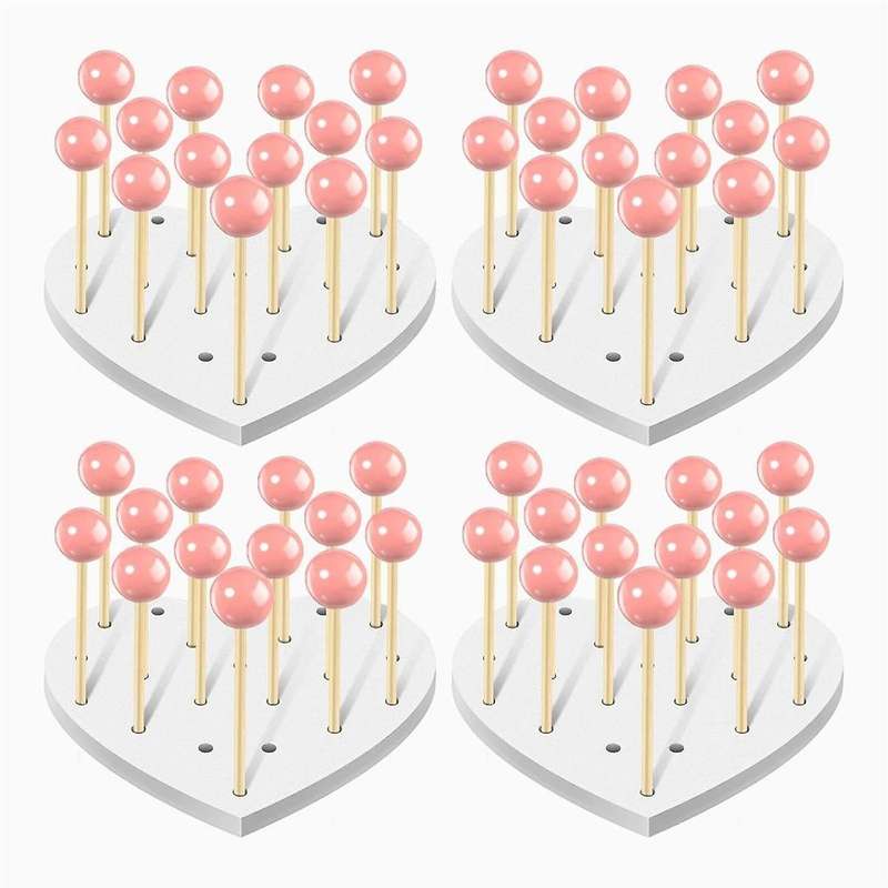 4pcs Acrylic Lollipop Display Stand Acrylic Display Holder Wedding Party Candy Dessert Stick Holder