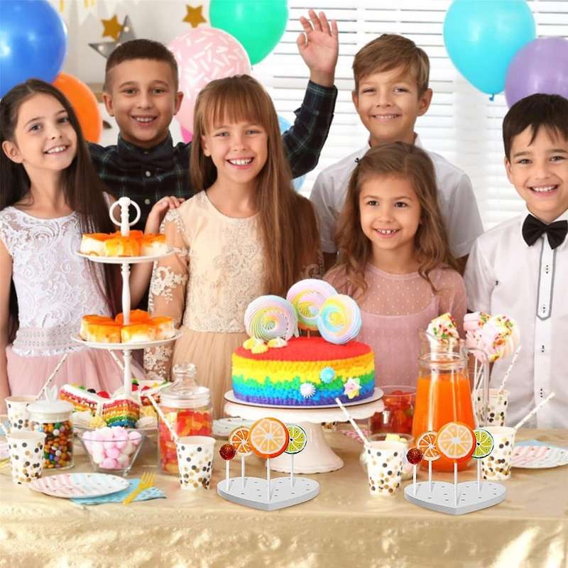 4pcs Acrylic Lollipop Display Stand Acrylic Display Holder Wedding Party Candy Dessert Stick Holder