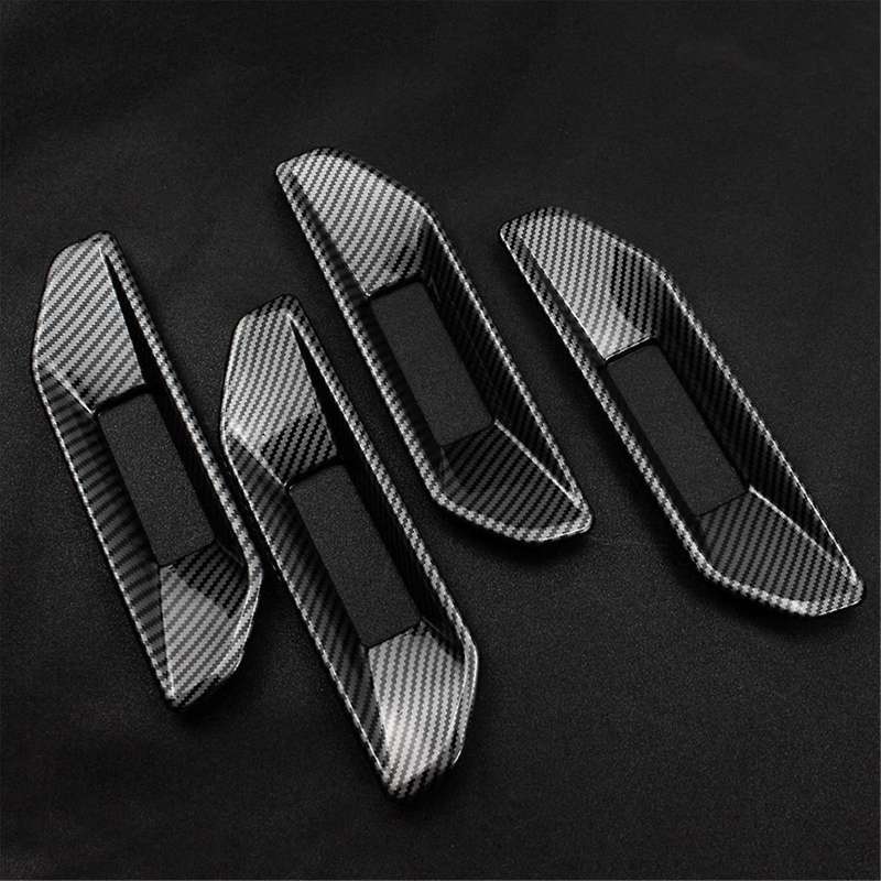 4pcs Abs Interior Decorative Interior Door Handle Door Armrest Panel Cover Trim for Everest 2023