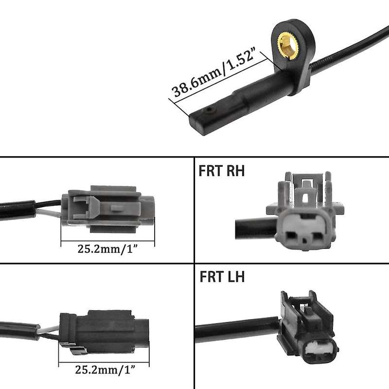 4pcs Abs Wheel Speed Sensor 47911-9y000,47910-9y000,47901-9y000,47900-9y000 for Teana I J31 2.0 2.3