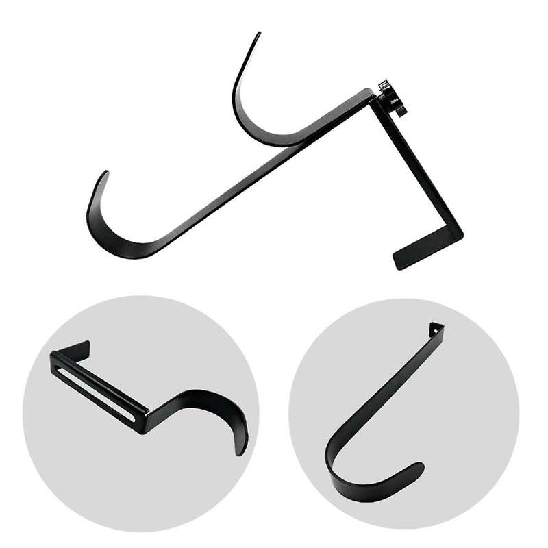 4pcs Adjustable Pool Pole Hangers, Metal Fence Hooks Pool Tool Holder for Telescopic Poles Skimmers