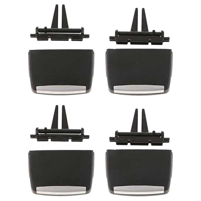 4PCS Air Vent Outlet Tab Clip Front & Rear Row Air Grille Clips for  X5 E70 2006-2012 X6 E71 2008-20