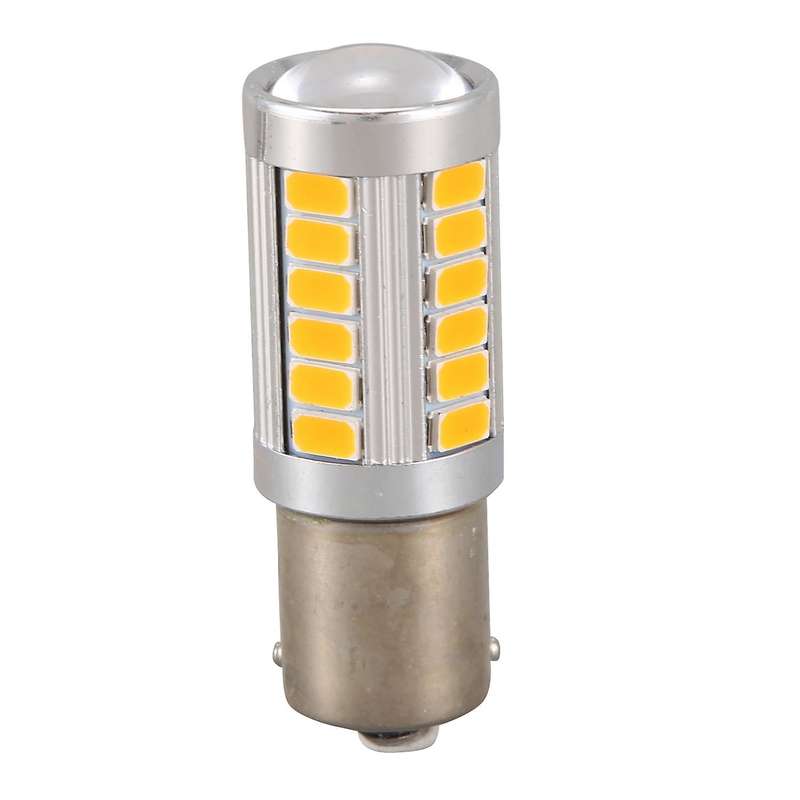 4pcs Amber 1156PY BAU15S PY21W Led 33SMD Car Tail Turn Brake Reverse Signal Bulb Y