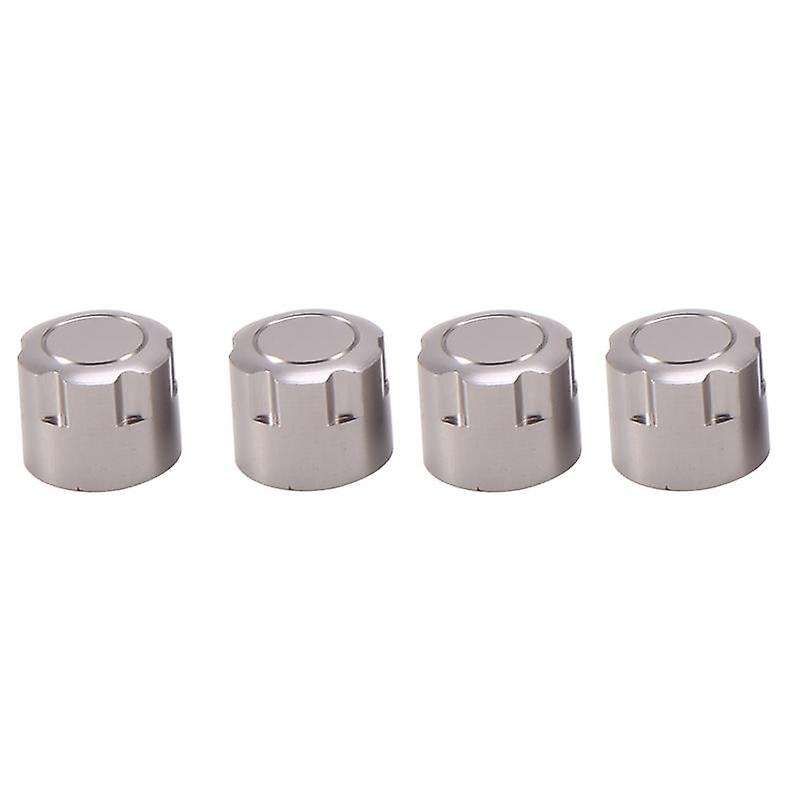 4PCS Aluminum M4 Center Lock Nut Metal Wheel Caps Nuts,Silver