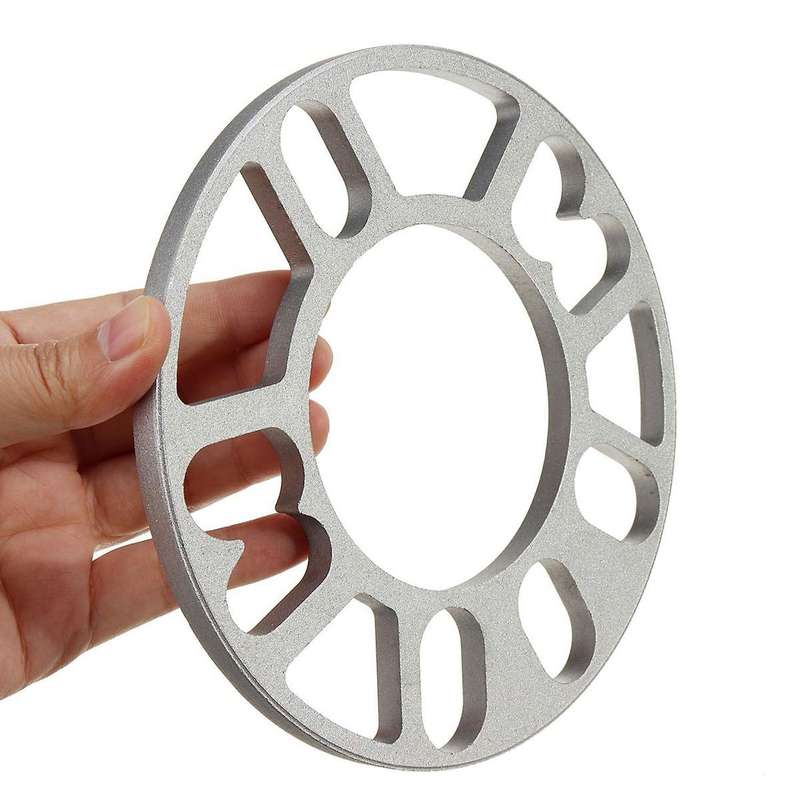 4pcs Aluminum Wheel Spacers Shims Plate Auto Wheel Spacers 5mm Stud for 4x100 4x114.3 5x100 5x108 5