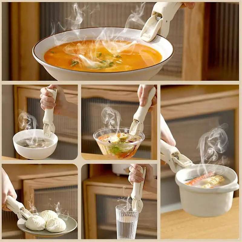 4PCS Anti-Scald Bowl Holder Clip Hot Plate Gripper Tongs for Moving Hot Plates Bowls Pizza Pans Air