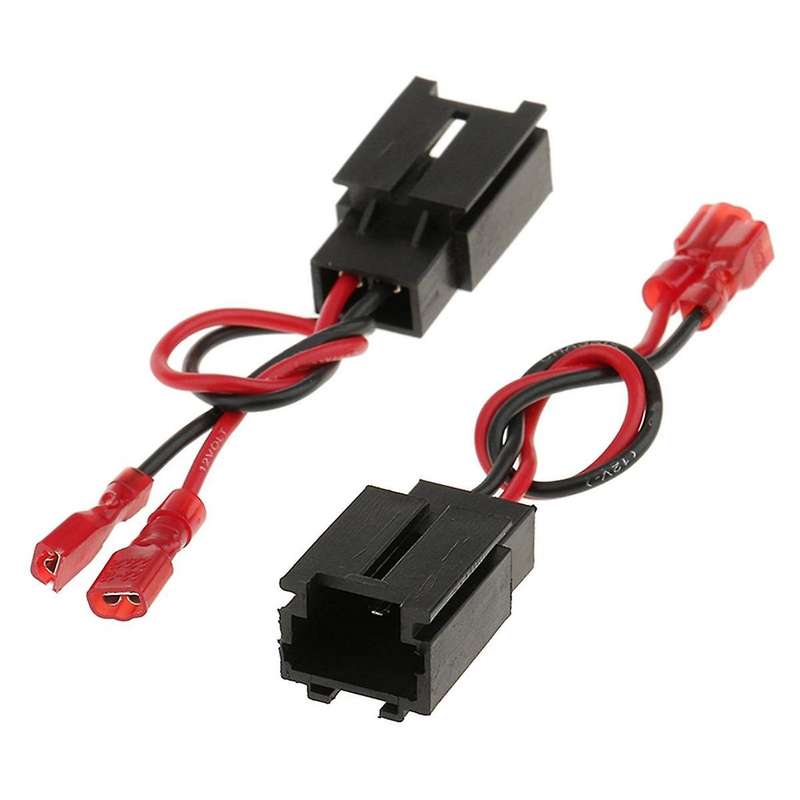 4pcs Audio Speaker Cable Adapter Plug Studio Wire Harness Connector Fo C2/ 206 1999-2015