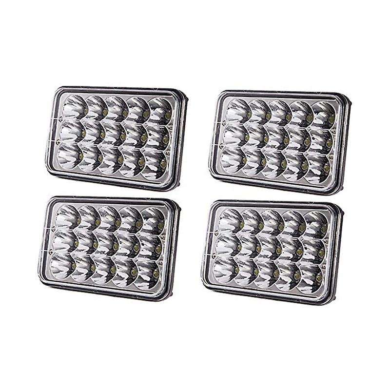 4Pcs Approved 4X6 Inch Led Headlights Rectangular Replacement H4651 H4652 H4656 H4666 H6545 for Pete
