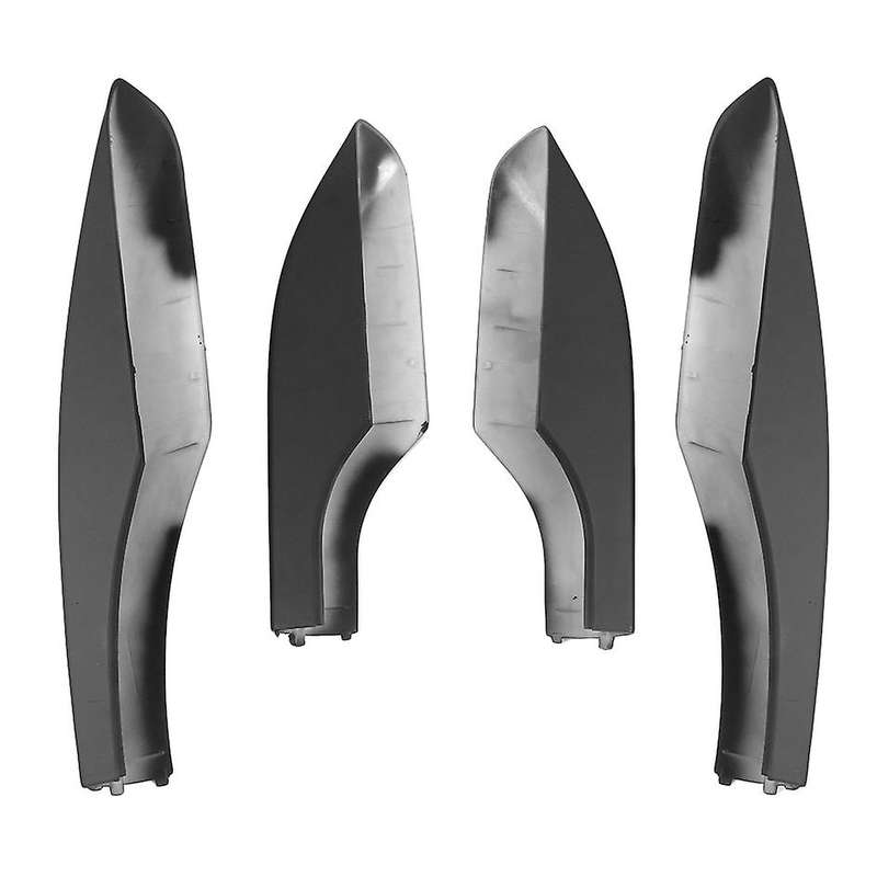 4pcs Black Abs Car Roof Luggage Rack Rail End Cover Shell Protector Fit for Fortuner 2004-2014