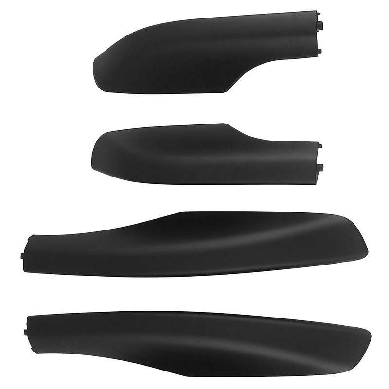 4pcs Black Abs Car Roof Luggage Rack Rail End Cover Shell Protector Fit for Fortuner 2004-2014