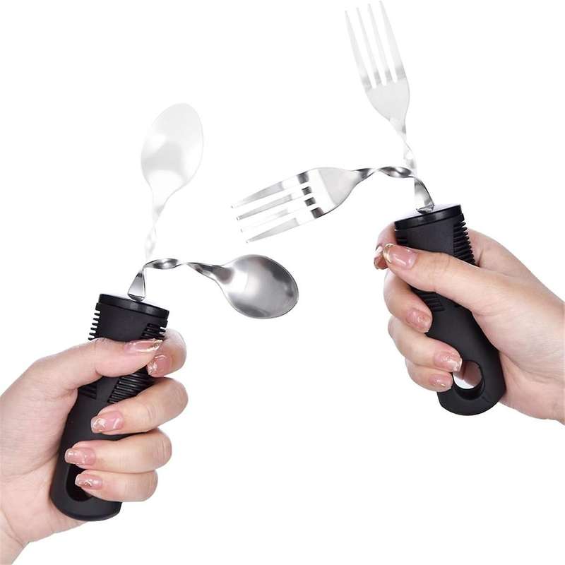 4pcs Bendable Cutlery Disabled Utensil Adult Weighted Utensils Elderly Built Adults Adaptive Tablewa