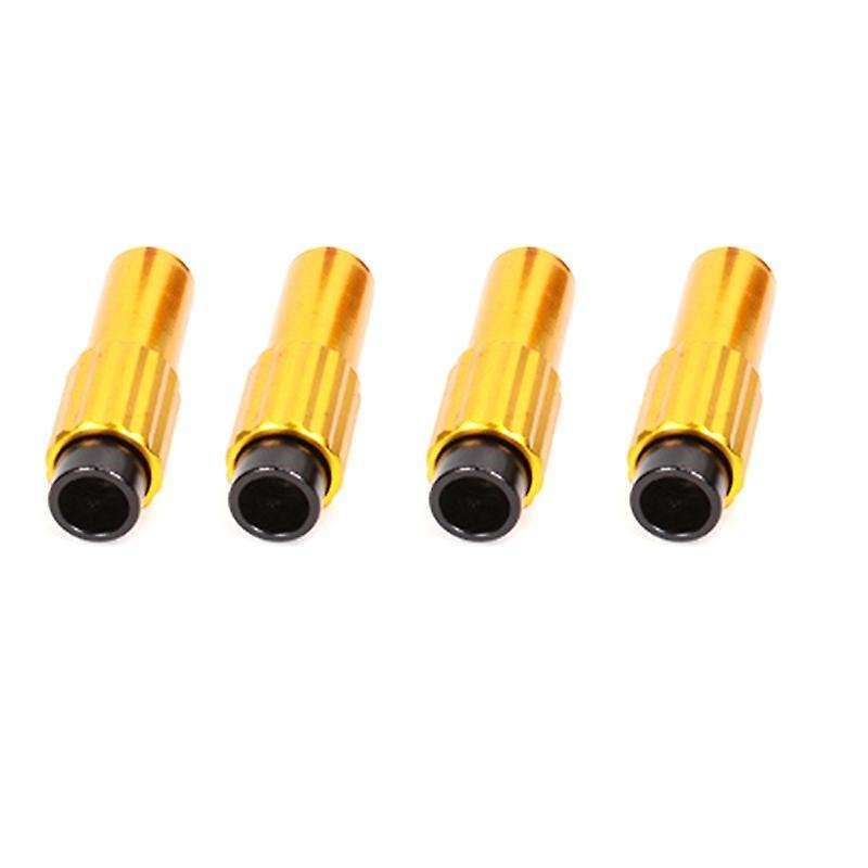 4Pcs Bike Brake Cable Gear Shift Line Adapter Regulator Adjust Housing Cap Golden