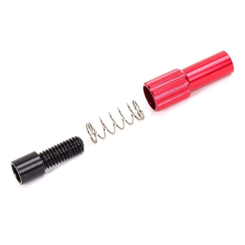 4Pcs Bike Brake Cable Gear Shift Line Adapter Regulator Adjust Housing Cap Red