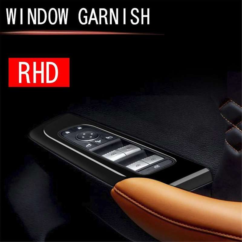4pcs Black Car Door Window Lift Button Panel Cover Interior Door Panels Trim for 2022+ Rhd