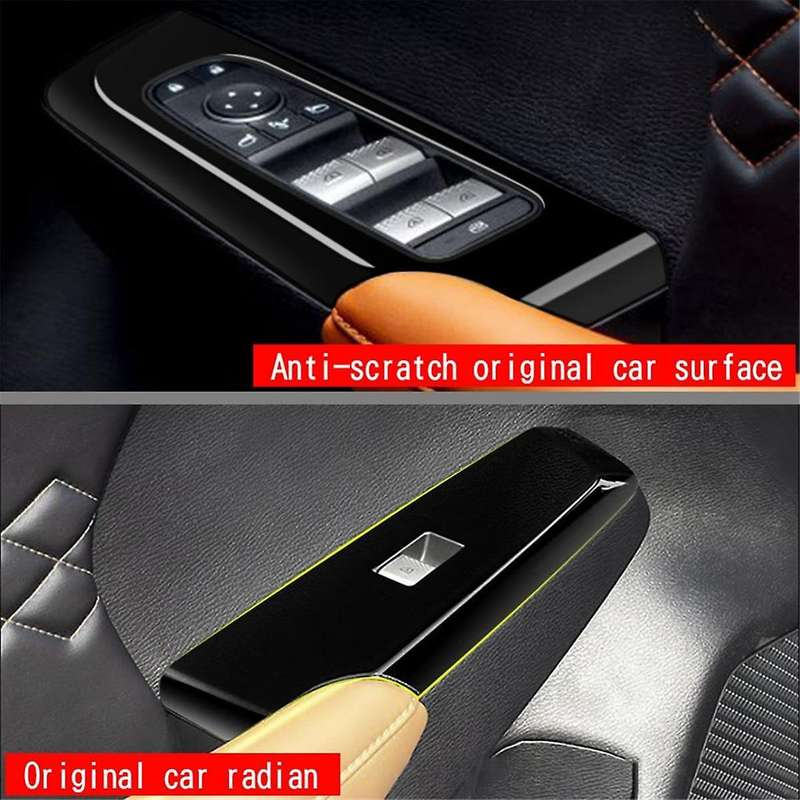 4pcs Black Car Door Window Lift Button Panel Cover Interior Door Panels Trim for 2022+ Rhd