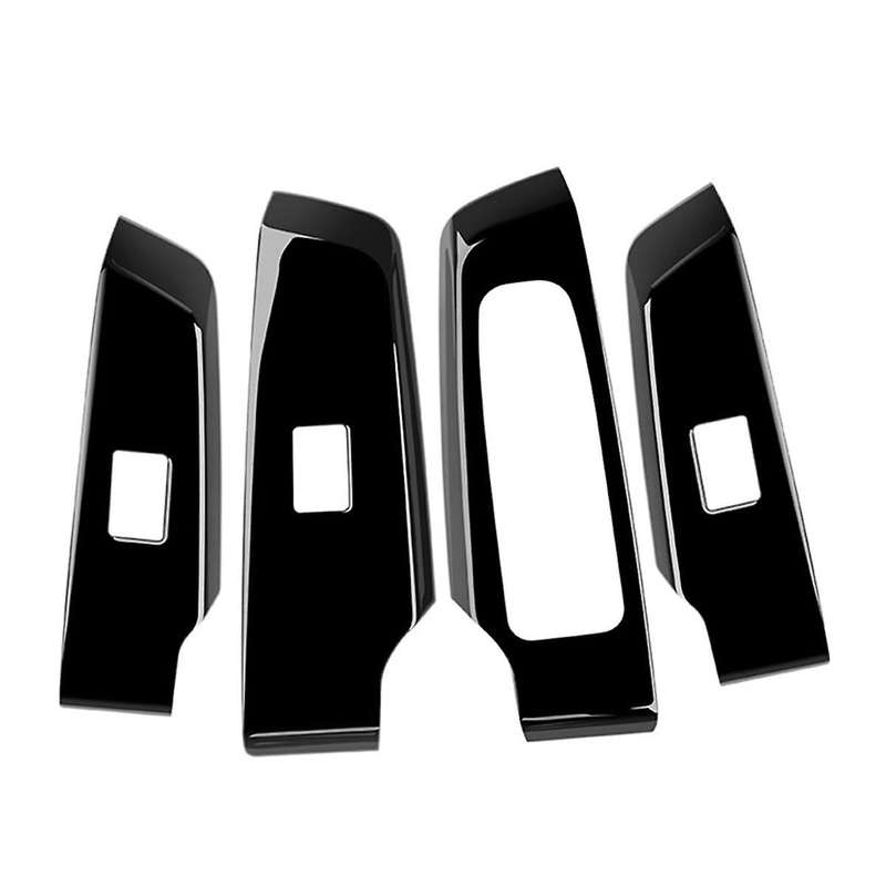 4pcs Black Car Door Window Lift Button Panel Cover Interior Door Panels Trim for 2022+ Rhd