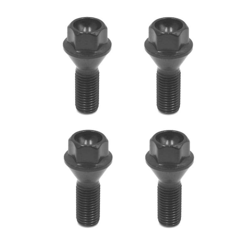 4Pcs Black Wheel Bolt Lug Nut Compatible BMW E30 E36 E46 E60 E90