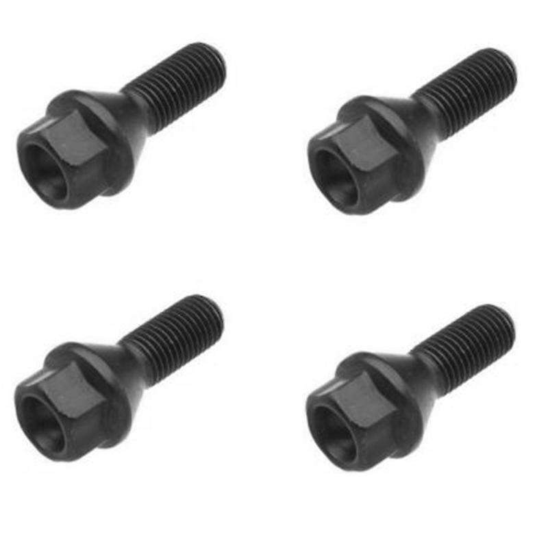 4Pcs Black Wheel Bolt Lug Nut Compatible BMW E30 E36 E46 E60 E90