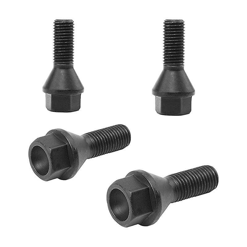 4Pcs Black Wheel Bolt Lug Nut Compatible BMW E30 E36 E46 E60 E90