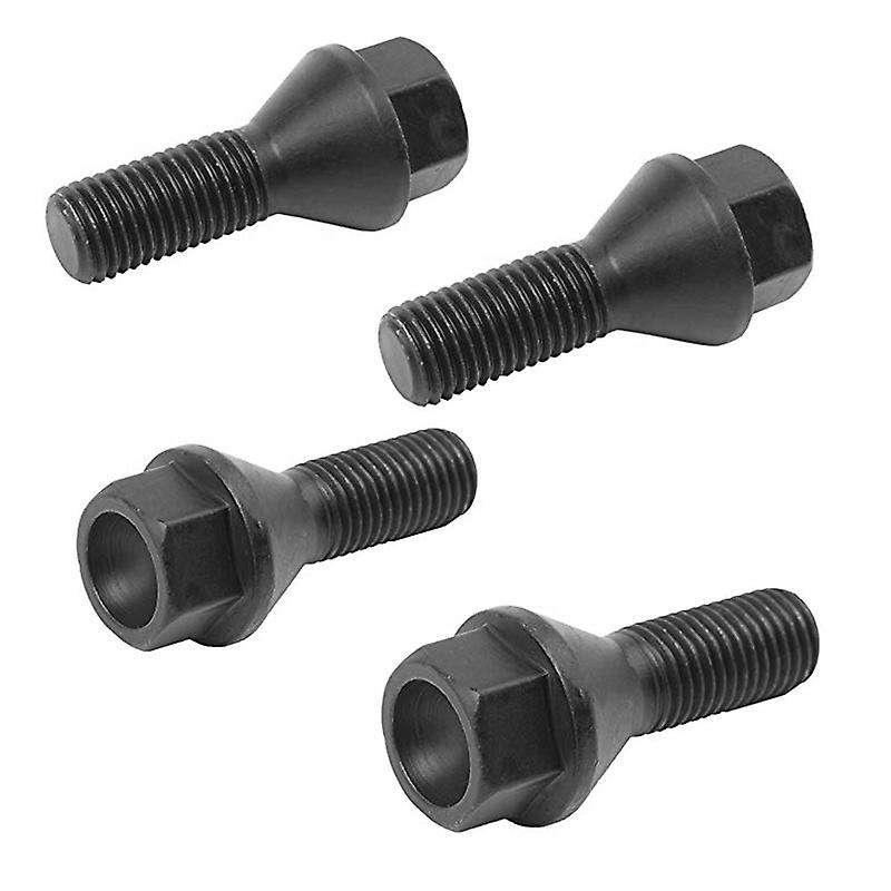 4Pcs Black Wheel Bolt Lug Nut Compatible BMW E30 E36 E46 E60 E90