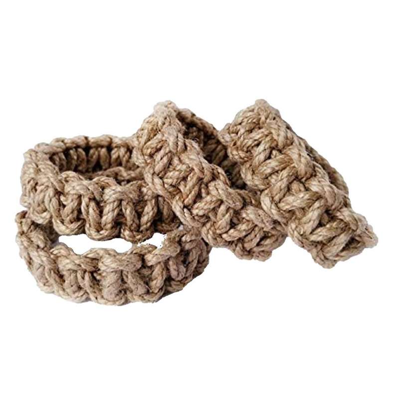 4Pcs Braided Curtain Tiebacks for Drapes, Rustic Curtain Holdbacks, Handmade Curtain Ties for Sheer/