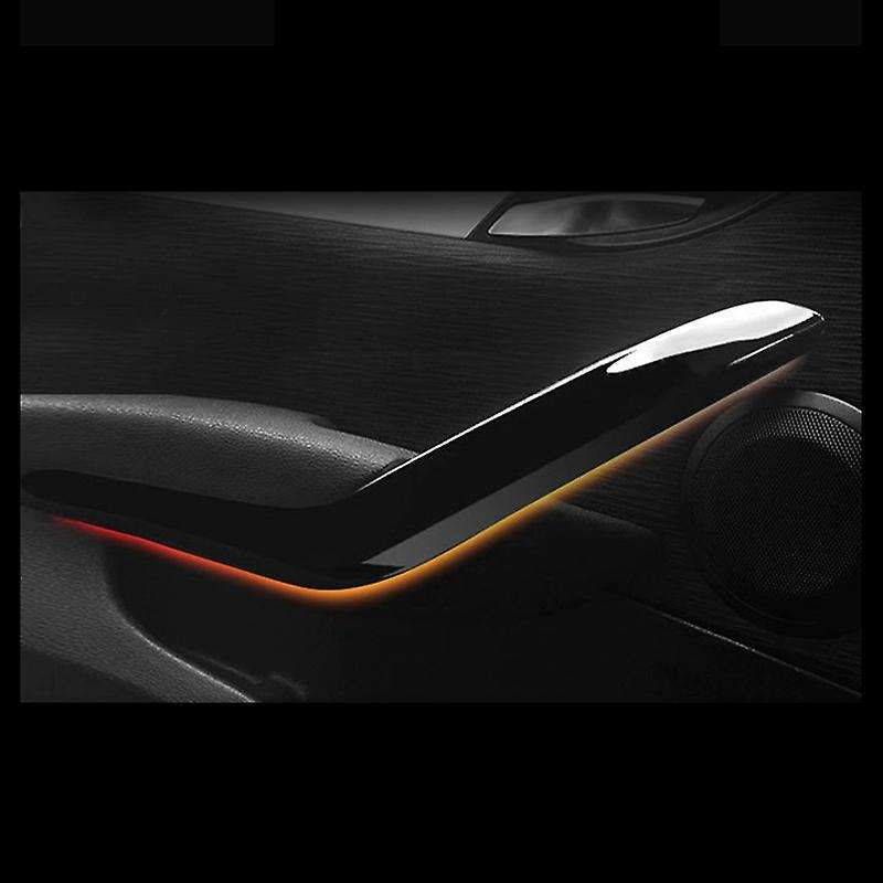 4Pcs Bright Black Car Inner Door Handle Trim Pull Grab Panel Handle Replacement for X1 E84 2010-2016